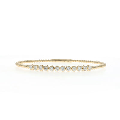1.06ctw Diamond Bracelet Yellow Gold