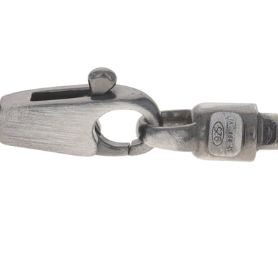 Men's Rectangular Bead Bracelet Sterling Silver