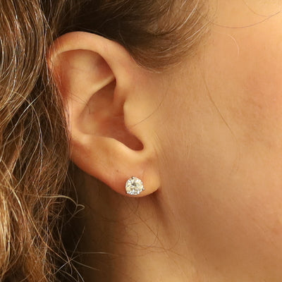 2.00ctw Diamond Earrings White Gold