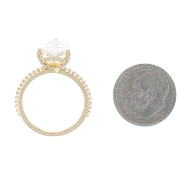 3.36ctw Diamond and Diamond Women's Ring Yellow Gold