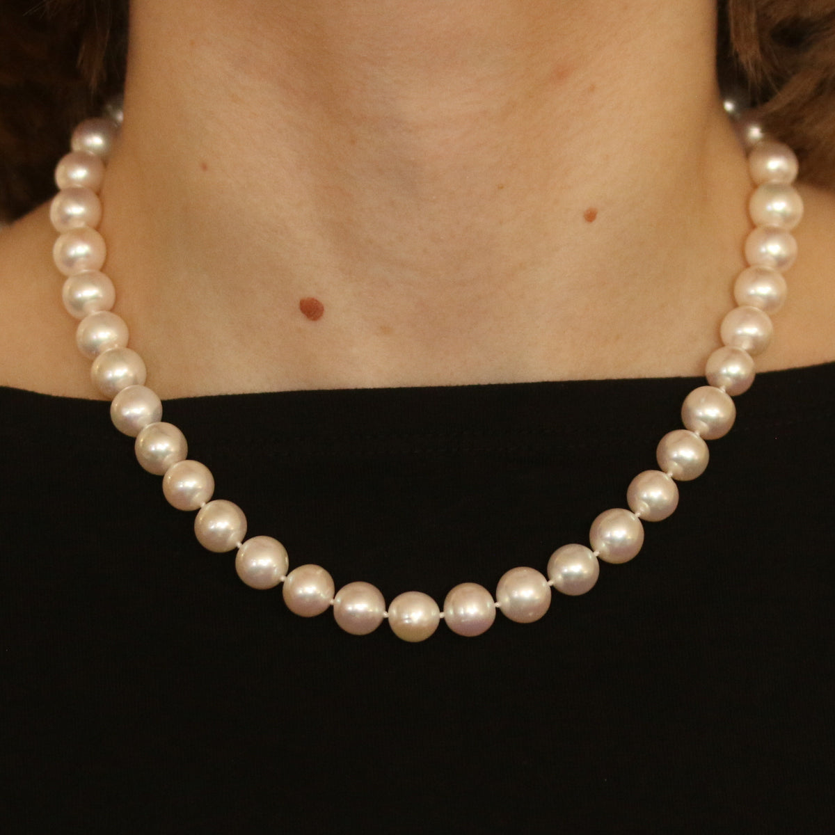 Freshwater Cultured Pearl Necklace White Gold