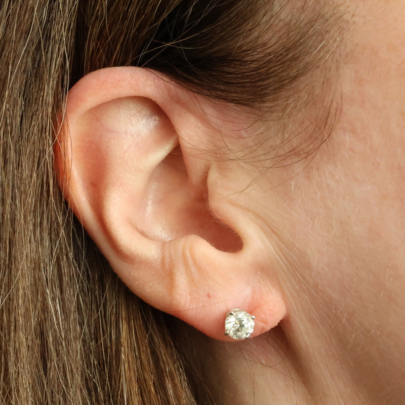 1.60ctw Diamond Earrings White Gold