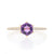 1.33ctw Amethyst and Diamond Ring Yellow Gold