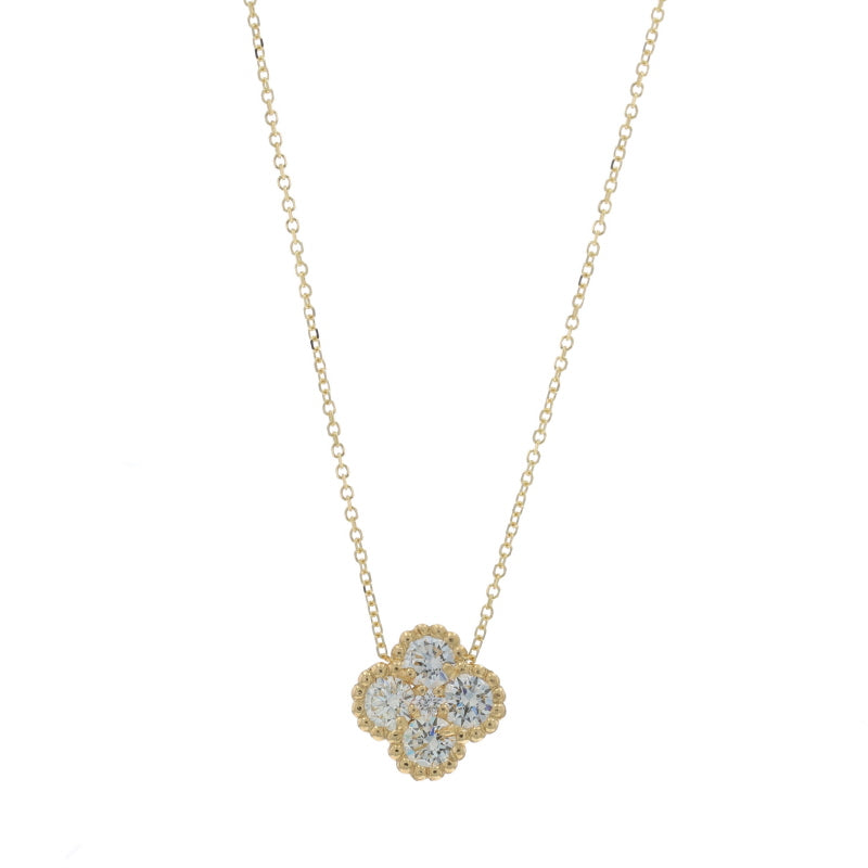 .80ctw Diamond Pendant Necklace Yellow Gold