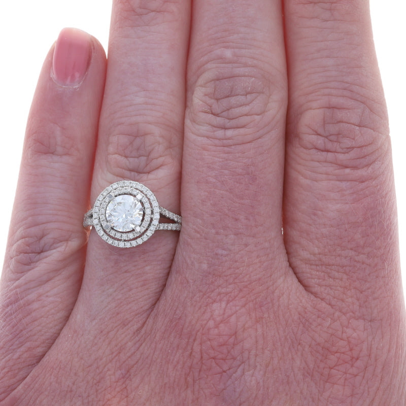 1.36ctw Diamond and Diamond Ring White Gold