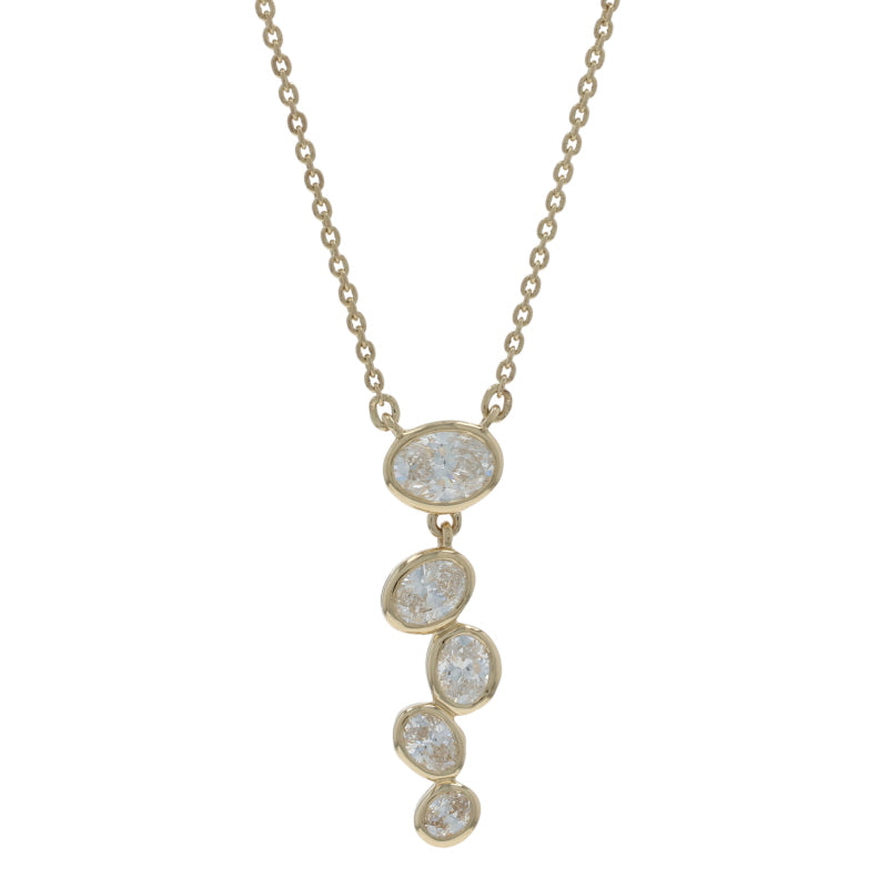 .63ctw Diamond Pendant Necklace Yellow Gold