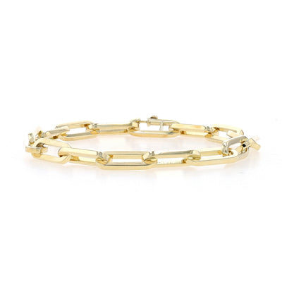 Paperclip Bracelet Yellow Gold