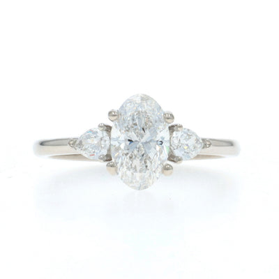 1.55ctw Diamond and Diamond Ring White Gold