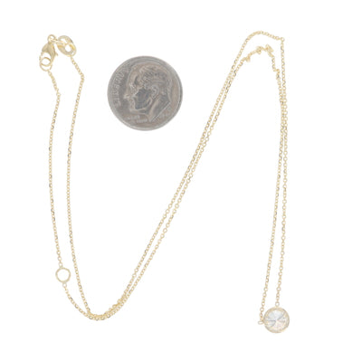 .74ct Diamond Pendant Necklace Yellow Gold