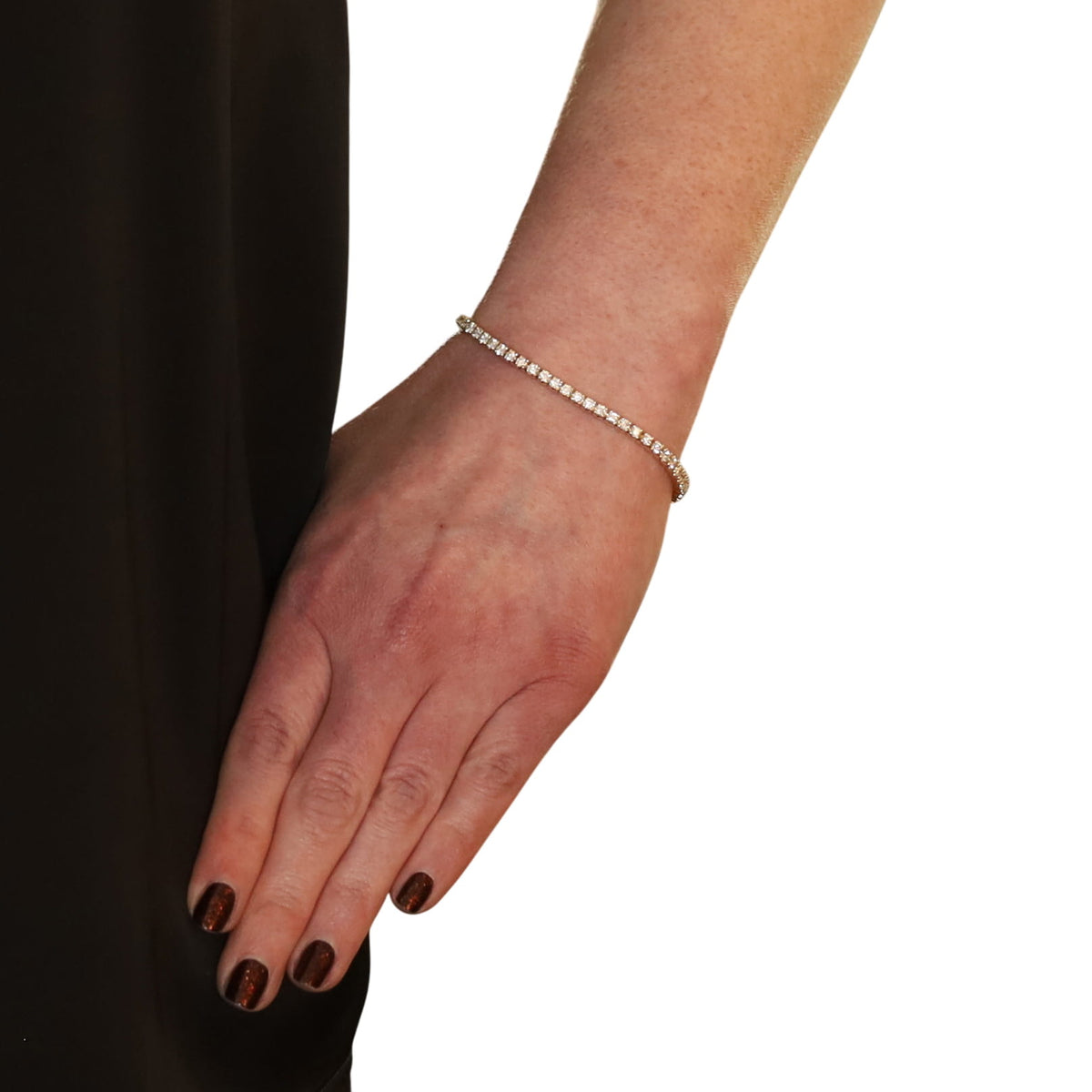 4.10ctw Diamond Bracelet Yellow Gold