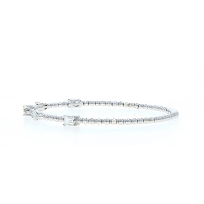 1.25ctw Diamond Bracelet White Gold