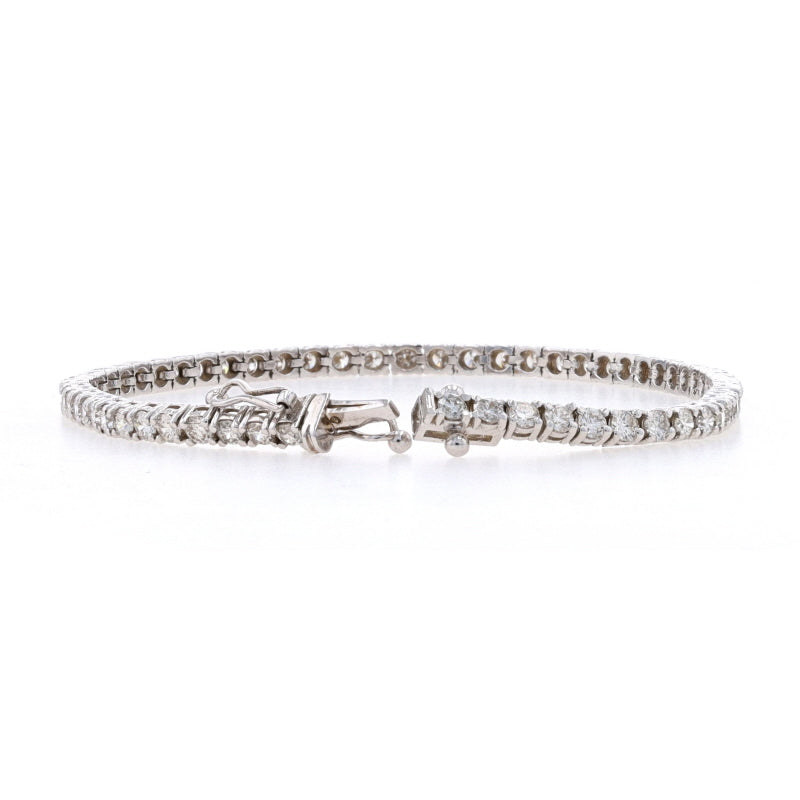 4.19ctw Diamond Bracelet White Gold