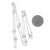 1.07ctw Diamond Diamond Cut Cable Chain Station Necklace White Gold