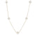 Cultured Freshwater Pearl Cable Necklace Yellow Gold