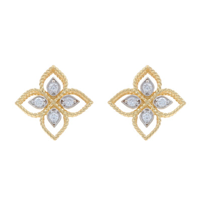 .18ctw Diamond Earrings Yellow Gold