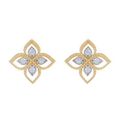 .18ctw Diamond Earrings Yellow Gold