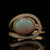 2.09ctw Opal and Diamond Ring Yellow Gold