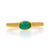 .64ct Emerald Ring Yellow Gold