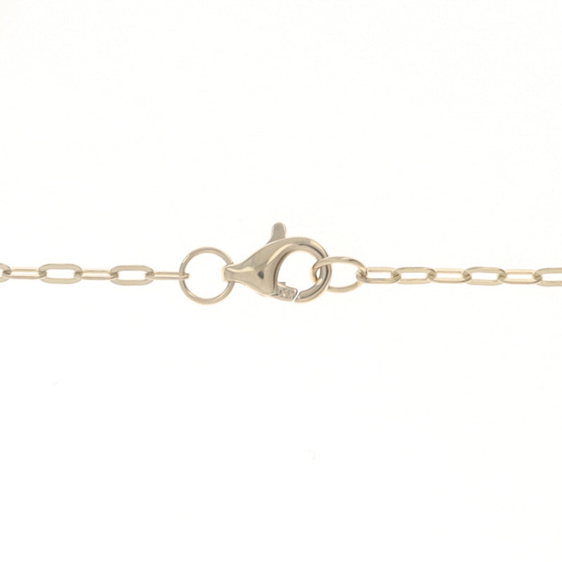 .12ctw Diamond Paperclip Chain Pendant Necklace Yellow Gold