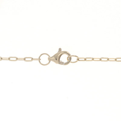 .12ctw Diamond Paperclip Chain Pendant Necklace Yellow Gold