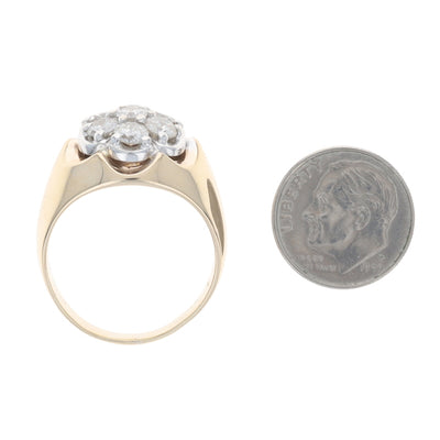 Diamond Men's Ring Yellow Gold