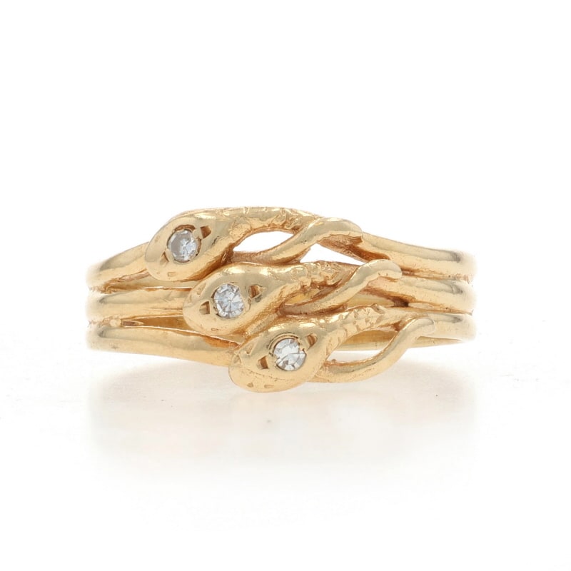 Diamond Women's Band Yellow Gold