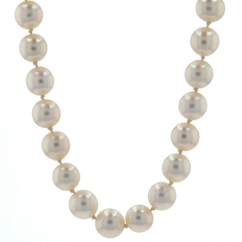 N/A Akoya Pearl Necklace White Gold