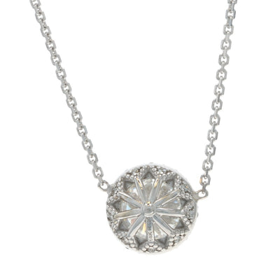 1.18ctw Diamond and Diamond Women's Pendant Necklace White Gold