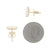 .22ctw Mother of Pearl and Diamond Earrings Yellow Gold