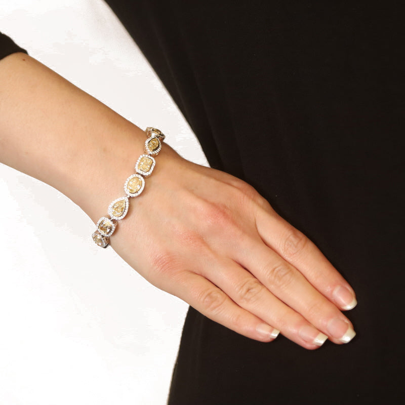 19.68ctw Diamond Bracelet White Gold