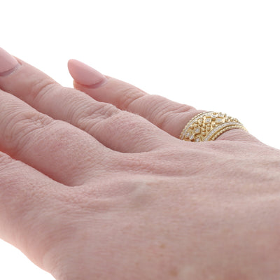 Doves by Doron Paloma .33ctw Diamond Band Yellow Gold