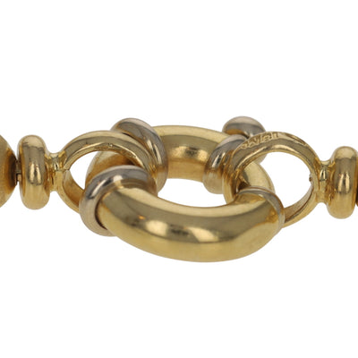 Beaded Strand Necklace Yellow Gold