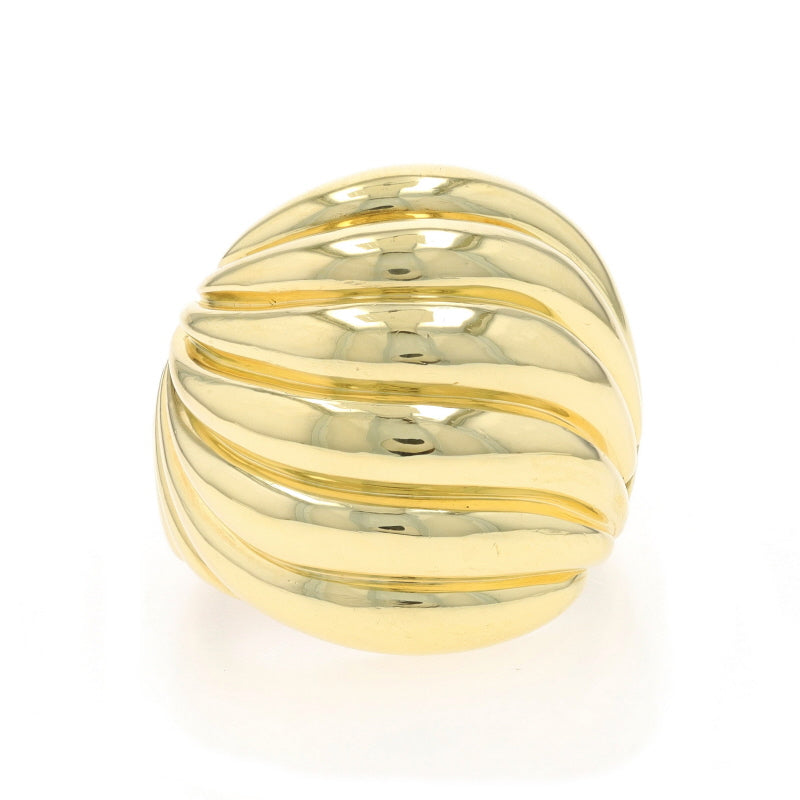 David Yurman Sculpted Cable Dome Band Yellow Gold