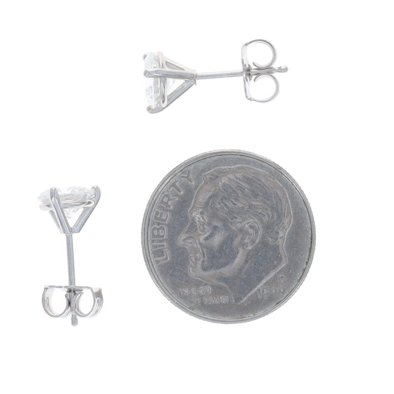 1.42ctw Diamond Earrings White Gold