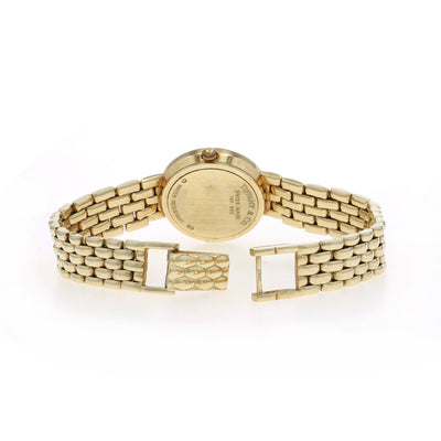 Tiffany & Co. Classic Round .40 Diamond Ladies Watch Yellow Gold Quartz