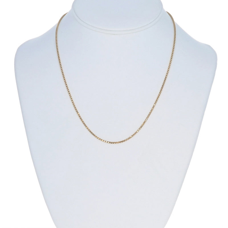 Box Chain Necklace Yellow Gold
