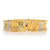 Roberto Coin Elephant Skin .45ctw Diamond and Synthetic Ruby Bracelet Yellow Gold