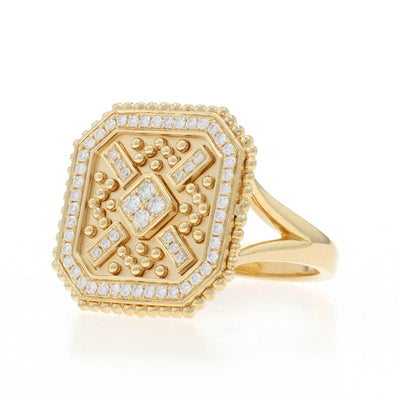Doves by Doron Paloma .33ctw Diamond Ring Yellow Gold