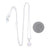 Akoya Pearl and Diamond Cable Chain Pendant Necklace White Gold