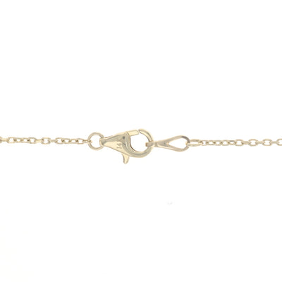 1.04ctw Diamond Diamond Cut Cable Chain Station Necklace Yellow Gold