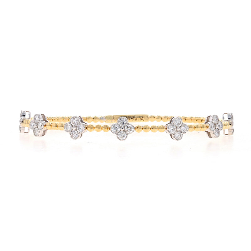 1.65ctw Diamond Bracelet Yellow Gold