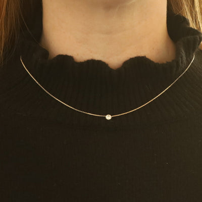 .39ct Diamond Pendant Necklace Yellow Gold
