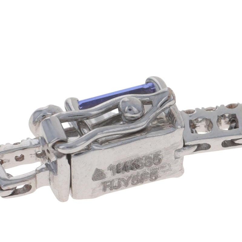 9.08ctw Tanzanite and Diamond Bracelet White Gold