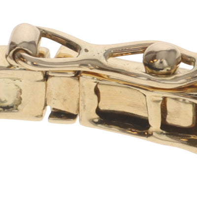 Emerald and Diamond Women's Bracelet Yellow Gold