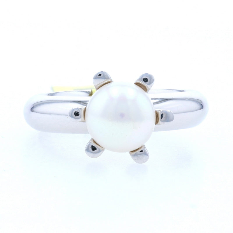 Bastian Inverun Freshwater Pearl Solitaire Ring Sterling Silver