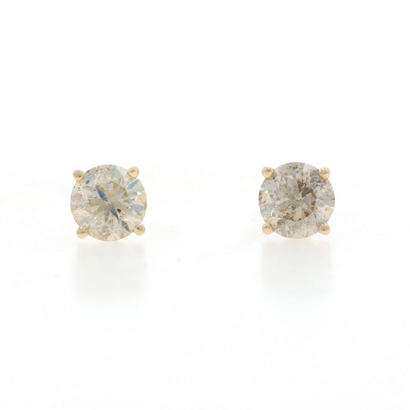 2.00ctw Diamond Earrings Yellow Gold