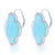 .65ctw Chalcedony and Diamond Earrings White Gold