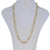 Men's Diamond Cut Figaro Chain Necklace Yellow Gold