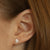 1.04ctw Diamond Earrings White Gold
