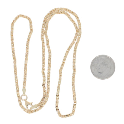 Square Byzanite Chain Necklace
